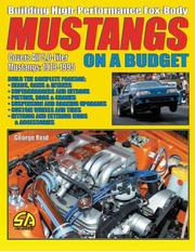 Cover of: Building High-Performance Fox-Body Mustangs On A Budget by George Reid