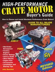 Cover of: High-Performance Crate Motor Buyer's Guide (revised) (S-A Design)