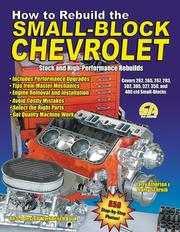 Cover of: How to Rebuild the Small-Block Chevy -Revised (S-A Design Workbench Series)