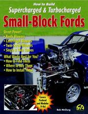 Cover of: How to Build Supercharged & Turbocharged Small-Block Fords (S-A Design)