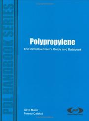 Cover of: Polypropylene by Clive Maier