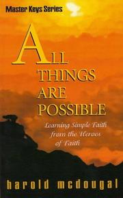 Cover of: All Things Are Possible by Harold McDougal