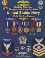 Cover of: Decorations, medals, ribbons, badges, and insignia of the United States Navy: World War II to present