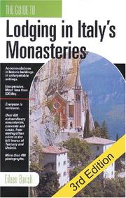 Cover of: The Guide to Lodging in Italy's Monasteries by Eileen Barish