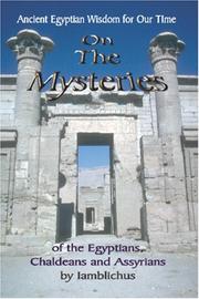 Cover of: On the Mysteries of the Egyptians, Chaldeans and Assyrians