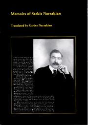 Cover of: Memoirs of Sarkis Narzakian by Sarkis Narzakian