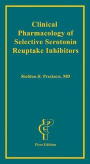 Cover of: Clinical Pharmacology of Selective Serotonin Reuptake Inhibitors by Sheldon H. Preskorn