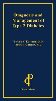 Cover of: Diagnosis And Management Of Type 2 Diabetes by Steven V. Edelman, Robert R. Henry