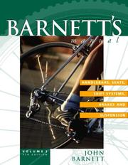 Cover of: Barnett's Manual : Handlebars, Seats, Shift Systems, Brakes and Suspension : Analysis and Procedures for Bicycle Mechanics