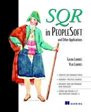 Cover of: SQR in Peoplesoft and Other Applications