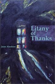 Cover of: Litany of thanks: a collection of poems