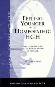 Cover of: Feeling Younger with Homeopathic HGH (Expanded Edition) by Howard A. Davis, Howard A. Davis