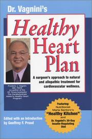 Cover of: Dr. Vagnini's Healthy Heart Plan by Frederic J. Vagnini