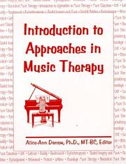Cover of: Introduction to Approaches in Music Therapy