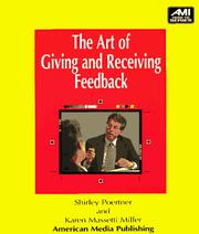 Cover of: The art of giving and receiving feedback by Shirley Poertner