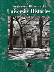 Cover of: International dictionary of university histories by 