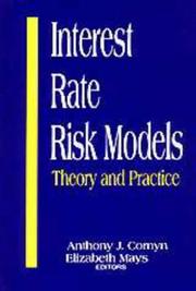 Cover of: Interest Rate Risk Models | Anthony Cornyn
