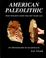 Cover of: American paleolithic