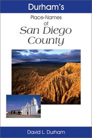 Cover of: Durham's place names of San Diego County