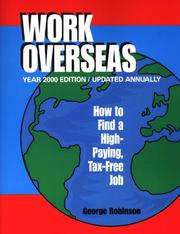 Cover of: Work Overseas: 2000