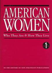 Cover of: American Women: Who They Are & How They Live