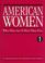 Cover of: American Women