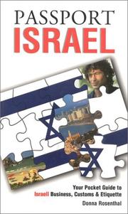 Cover of: Passport Israel by Donna Rosenthal