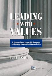 Cover of: Leading With Values