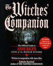 Cover of: The Witches' Companion by Katherine Ramsland, Anne Rice