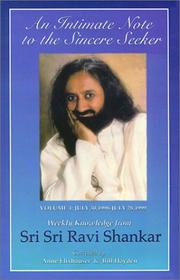 Cover of: An Intimate Note to the Sincere Seeker; Volume 4: July 30, 1998 to July 28, 1999 by Ravi Shankar