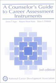 Cover of: A counselor's guide to career assessment instruments