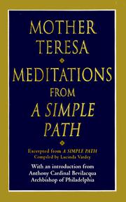Cover of: Meditations from a Simple path by Saint Mother Teresa