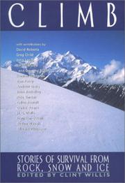 Cover of: Climb: Stories of Survival from Rock, Snow and Ice (Adrenaline Series)