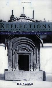 Cover of: Reflections on sacred teachings by B. T. Swami