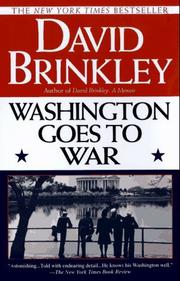 Cover of: Washington Goes to War by David Brinkley