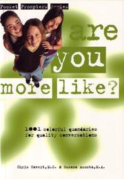 Cover of: ARE YOU MORE LIKE?: 1,001 Colorful Quandries for Quality Conversations (Pocket Prompters Series, 3)