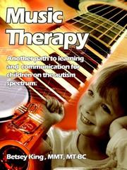 Cover of: Music Therapy by Betsey King