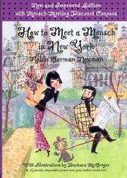 How to meet a mensch in New York by Robin Gorman Newman