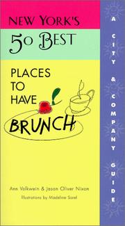 Cover of: New York's 50 best places to have brunch by Ann Volkwein