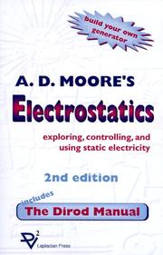 Cover of: Electrostatics by Moore, A. D.