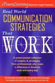 Cover of: Real World Communication Strategies That Work (Power Learning) | Compilation