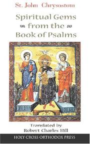 Cover of: St. John Chrysostom by Saint John Chrysostom