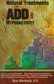 Cover of: Natural Treatments for Add and Hyperactivity