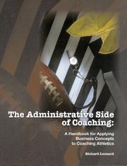 Cover of: The Administrative Side of Coaching