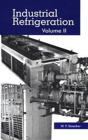 Cover of: Industrial refrigeration