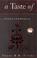 Cover of: A taste of transcendence
