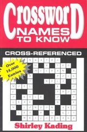 Cover of: Crossword Names to Know