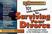 Cover of: 101 Little Instructions for Surviving Your Divorce: A No-Nonsense Guide to the Challenges at Hand (Rebuilding Books)