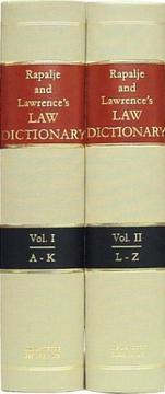 Cover of: A dictionary of American and English law by Stewart Rapalje
