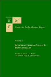 Cover of: Emf: Studies in Early Modern France : Rethinking Cultural Studies 2  by 